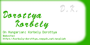 dorottya korbely business card